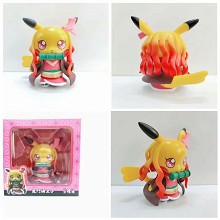 Pikachu cos Demon Slayer Kamado Nezuko anime figur...