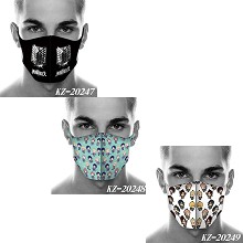 Attack on Titan anime trendy mask printed wash mask