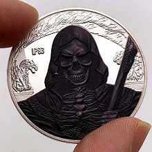 wizard skeleton Commemorative Coin Collect Badge Lucky Coin Decision Coin