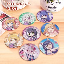 Princess Connect Re:Dive anime brooches pins set(8...