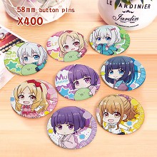 Eromannga sennsei anime brooches pins set(8pcs a set)