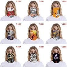 Naruto anime headgear stocking mask magic scarf neck face mask