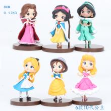 Disney Princess anime figures set(6pcs a set)
