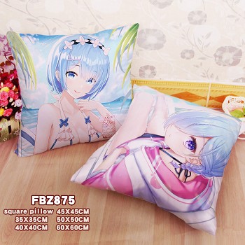 Re:Life in a different world from zero anime two-sided pillow
