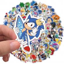 Sonic  waterproof stickers set(100pcs a set)