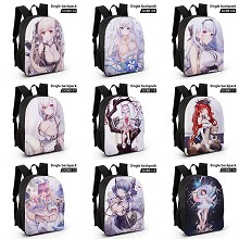 Azur Lane anime waterproof backpack bag