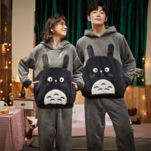 Totoro anime flano pajamas dress hoodies sleep coat