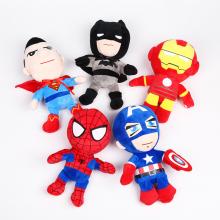 10inches The Avengers Iron Super Spider man Batman Captain movie plush doll