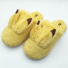 Pokemon Pikachu anime plush shoes slippers a pair 260MM
