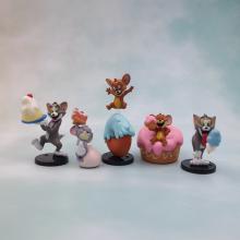 Tom and Jerry cat anime figures set(5pcs a set)no ...
