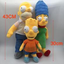 17inches The Simpsons plush dolls set(3pcs a set)