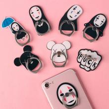No Face man anime phone ring iphone finger ring round