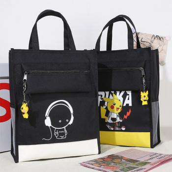 Pokemon Pikachu anime Nylon anime handbag shopping bag