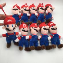 6inches Super Mario plush dolls set(10pcs a set)