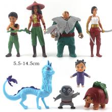 Raya and The Last Dragon anime figures set(8pcs a ...