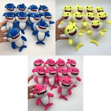 5inches Baby Shark anime plush dolls set(10pcs a set)