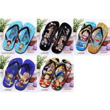 One Piece anime flip-flops shoes slippers a pair