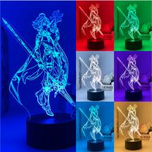 Genshin Impact  3D 7 Color Lamp Touch Lampe Nightl...
