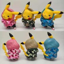 Pokemon Pikachu camouflage anime figures set(3pcs a set)(OPP bag)