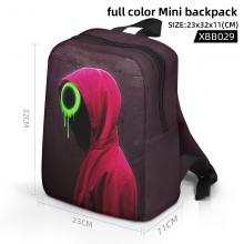 Squid game full color mini backpack bag