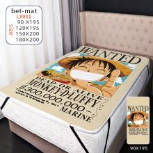 One Piece Luffy anime bed sheet bet-mat sleeping mat
