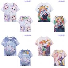 Miss Kobayashi's Dragon Maid anime micro fiber t-shirt t shirt