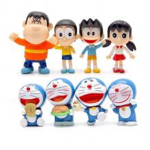 Doraemon anime figures set(8pcs a set)(OPP bag)