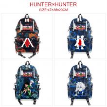 Hunter x Hunter anime USB camouflage backpack school bag