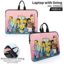 The Simpsons anime laptop with lining computer package bag