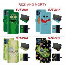 Rick and Morty phone flip cover case iphone 13/12/11
