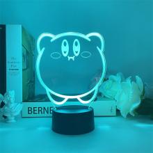 Kirby anime 3D 7 Color Lamp Touch Lampe Nightlight+USB