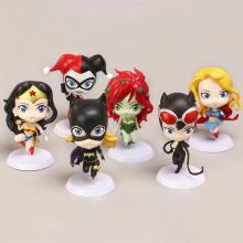 Wonder Woman anime figures set(6pcs a set)(OPP bag)