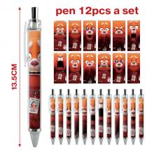 Turning Red anime ballpoint pen ball pens(12pcs a set)
