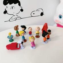 Snoopy anime figures set(12pcs a set)(OPP bag)