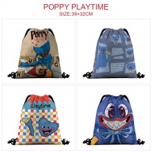 Poppy Playtime game nylon drawstring backpack bag