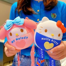 Kuromi Melody Cinnamoroll kitty silicon satchel sh...