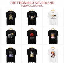 The Promised Neverland anime short sleeve cotton t...