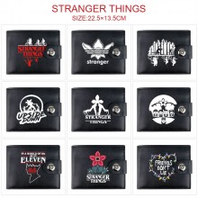 Stranger Things card holder magnetic buckle wallet purse