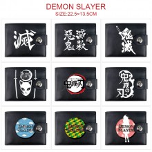 Demon Slayer anime card holder magnetic buckle wallet purse