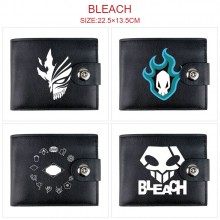 Bleach anime card holder magnetic buckle wallet purse