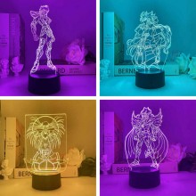 Saint Seiya anime 3D 7 Color Lamp Touch Lampe Nightlight+USB