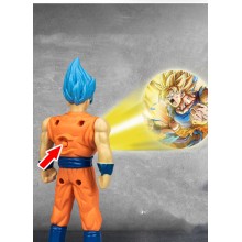 Dragon Ball Son Goku Vegeta Buu anime figure(can projection light)