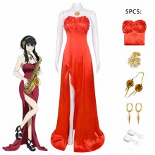 SPY FAMILY Yor Forger anime cosplay dress cloth costumes a set