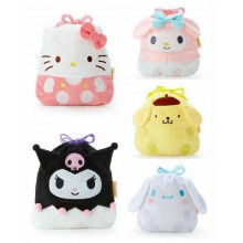 14inches Melody Cinnamoroll Hello Kitty Kuromi plush drawstring bag