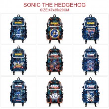 Sonic the Hedgehog game canvas camouflage backpack...