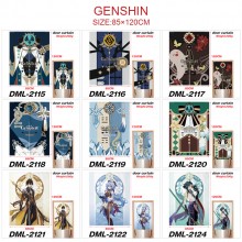 Genshin Impact game door curtains portiere 85x120CM