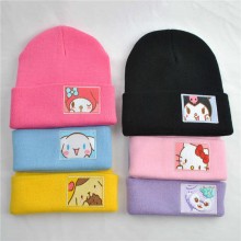 Melody Cinnamoroll Hello Kitty Kuromi straw hat knitted hat