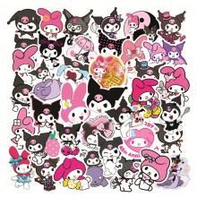 Melody Cinnamoroll Hello Kitty Kuromi stickers set(50pcs a set)