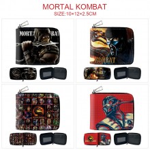 Mortal Kombat game zipper wallet purse