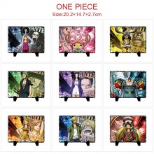 One Piece anime photo frame slate painting stone print